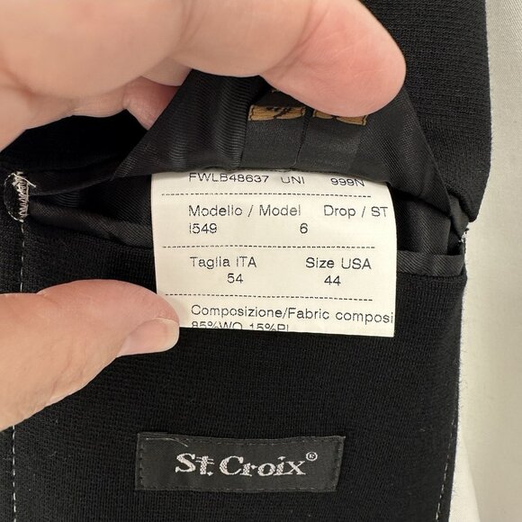 ST CROIX jacket blazer sport coat italian knit wool stretch soft structured 44R - Picture 8 of 11